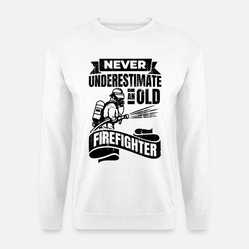 Feuerwehrmann Großvater - Unisex Pullover - Weiß