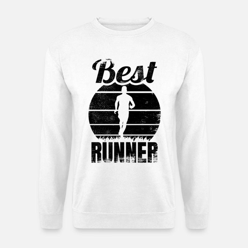 Läufer - Unisex Pullover - Weiß