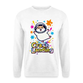 🐹 Hamster Astronaut in Crash Landing - Unisex Sweatshirt - white - Front