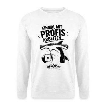 Lustiger Hammerhai Büro Spruch | Sarkasmus - Unisex Pullover - Weiß - Vorne
