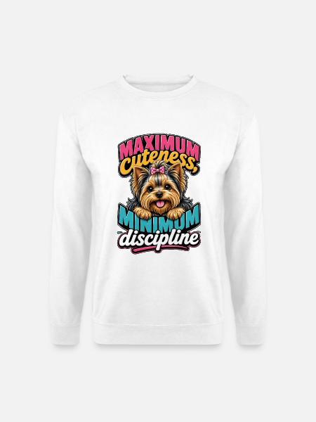 Yorkshire Terrier - Unisex Pullover - Weiß
