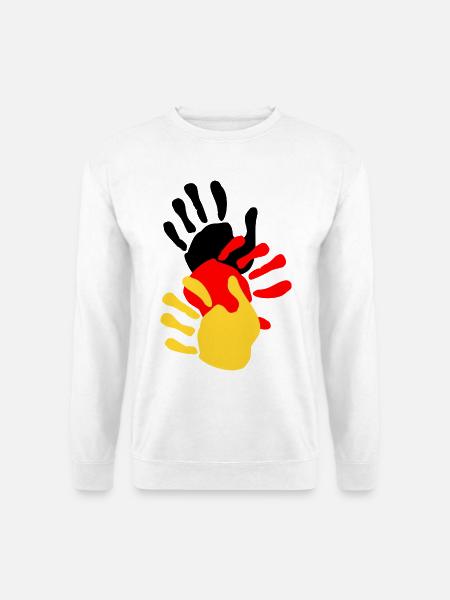 Deutschland Hände - Unisex Pullover - Weiß