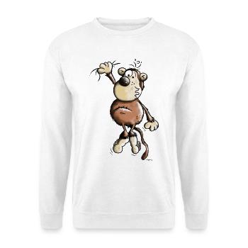 Abenteuerlustiger Affe - Unisex Pullover - Weiß - Vorne