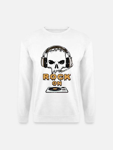 Rock Music On - Unisex Sweatshirt - white