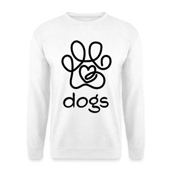 I love dogs - Unisex Sweatshirt - white - Front