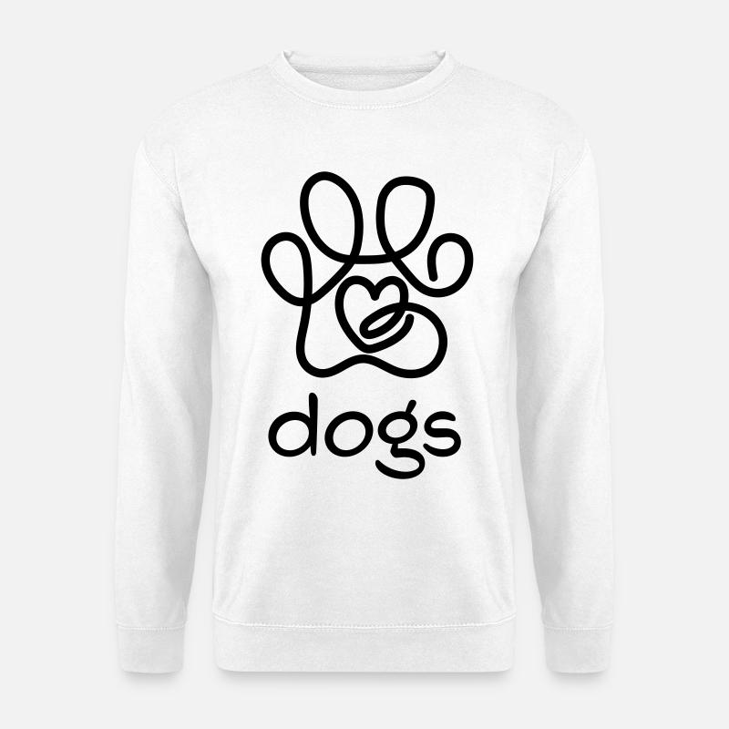 I love dogs - Unisex Pullover - Weiß