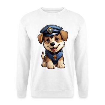 Dog Policewoman - Unisex Sweatshirt - white - Front