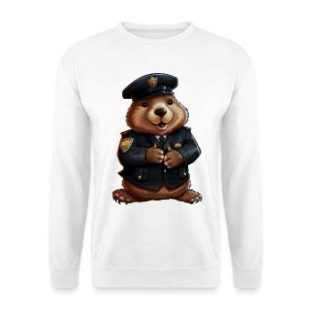 Beaver Police - Unisex Sweatshirt - white - Front