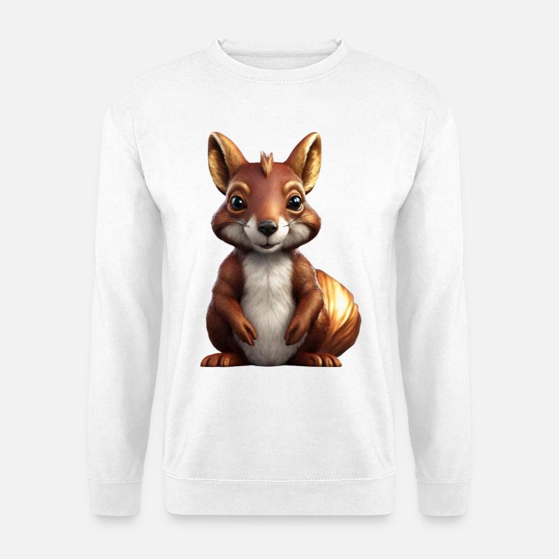 Eichhörnchen - Unisex Pullover - Weiß