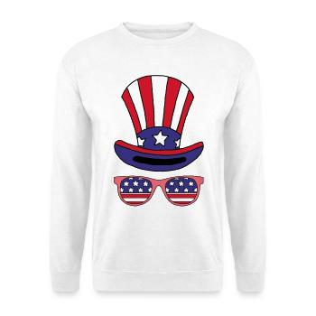 C'est l'Amérique ! - Sweat-shirt Unisexe - blanc - Devant