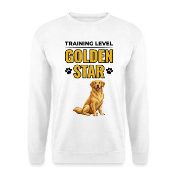 Golden Retriever Training Level Golden Star - Unisex Sweatshirt - white - Front