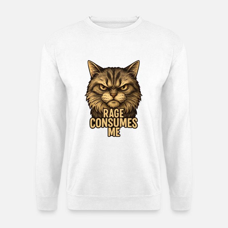Rage Consumes Me - Unisex Pullover - Weiß