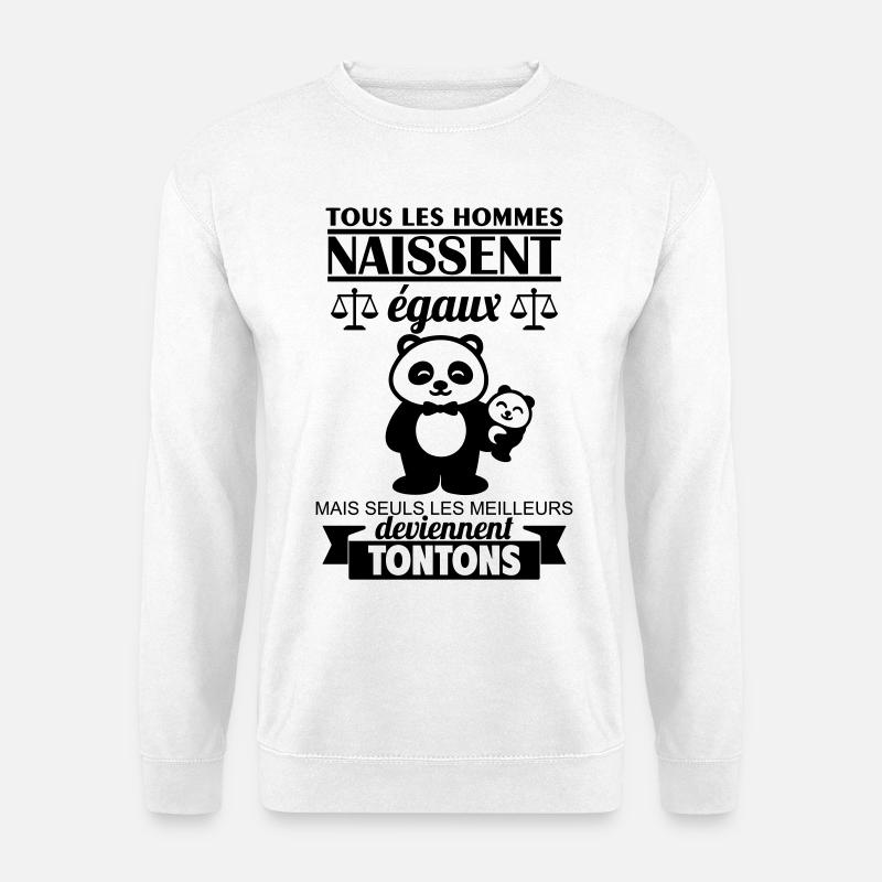 All men equal uncles uncle - Unisex Sweatshirt - white