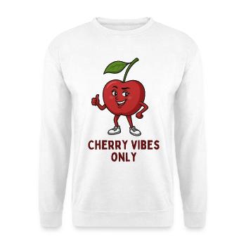 Cherry with style: Cherry Vibes Only - Unisex Sweatshirt - white - Front