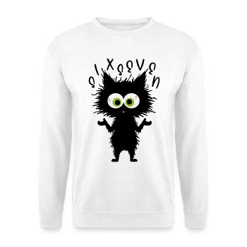 67 Funny Cat Six Seven Memes - Unisex Sweatshirt - white - Front