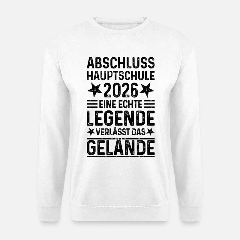 Secondary school graduation 2026 - Unisex Sweatshirt - white