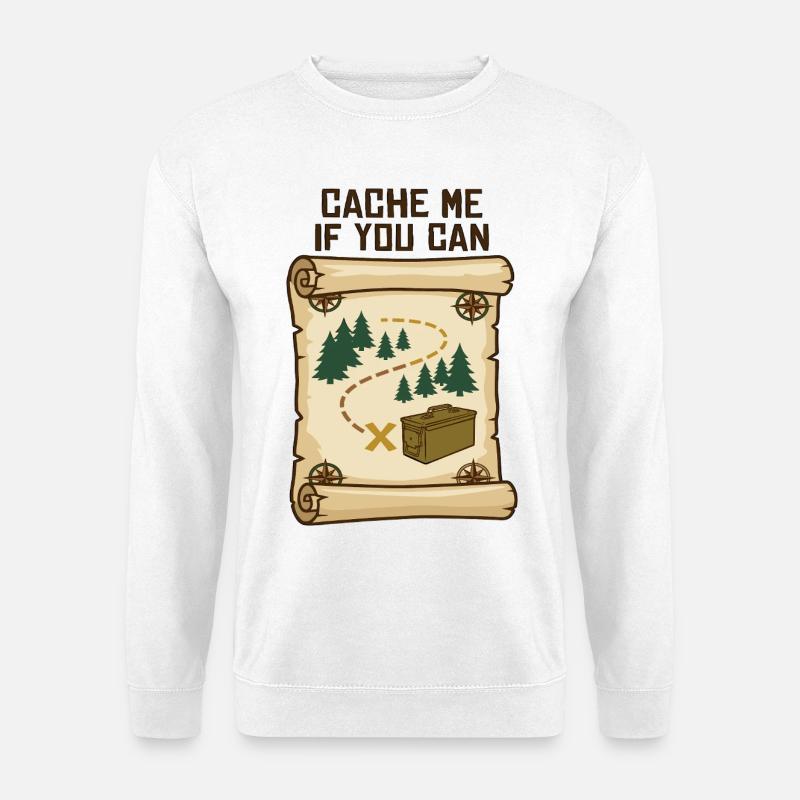 Geocaching Schatzsuche - Unisex Pullover - Weiß