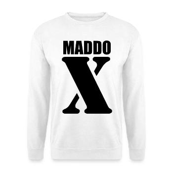 Maddox – Conception du prénom | Typographie minimale - Sweat-shirt Unisexe - blanc - Devant
