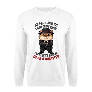 Funny Gangster Hamster Animal Movie Parody - Unisex Sweatshirt - white - Front