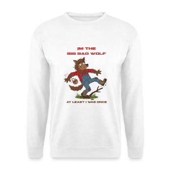 Big Bad Wolf Clumsy – lustiges Werwolf-T-Shirt - Unisex Pullover - Weiß - Vorne