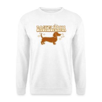Dackelmama Shirt | Stolze Dackel Mama Geschenk  - Unisex Pullover - Weiß - Vorne