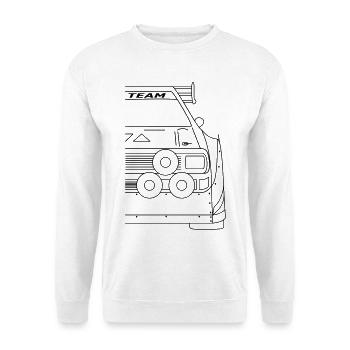 Rallye S1 E2 Sport Quattro Front - Sweat-shirt Unisexe - blanc - Devant