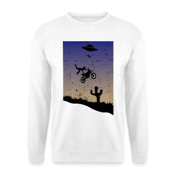 Motocross Stunt - Unisex Pullover - Weiß - Vorne