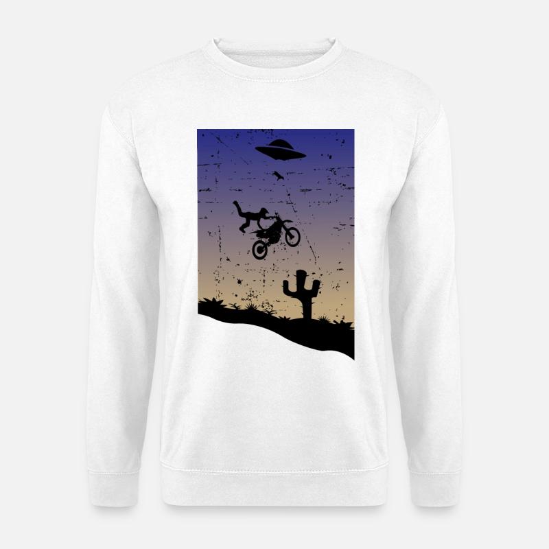 Motocross Stunt - Unisex Pullover - Weiß
