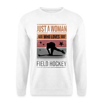 Feldhockey T-Shirt Design für Frauen - Unisex Pullover - Weiß - Vorne
