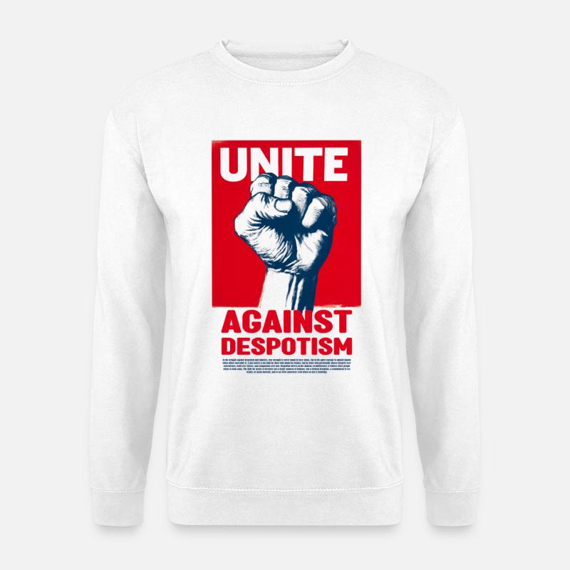 Vereint Gegen Despotismus - Unisex Pullover - Weiß