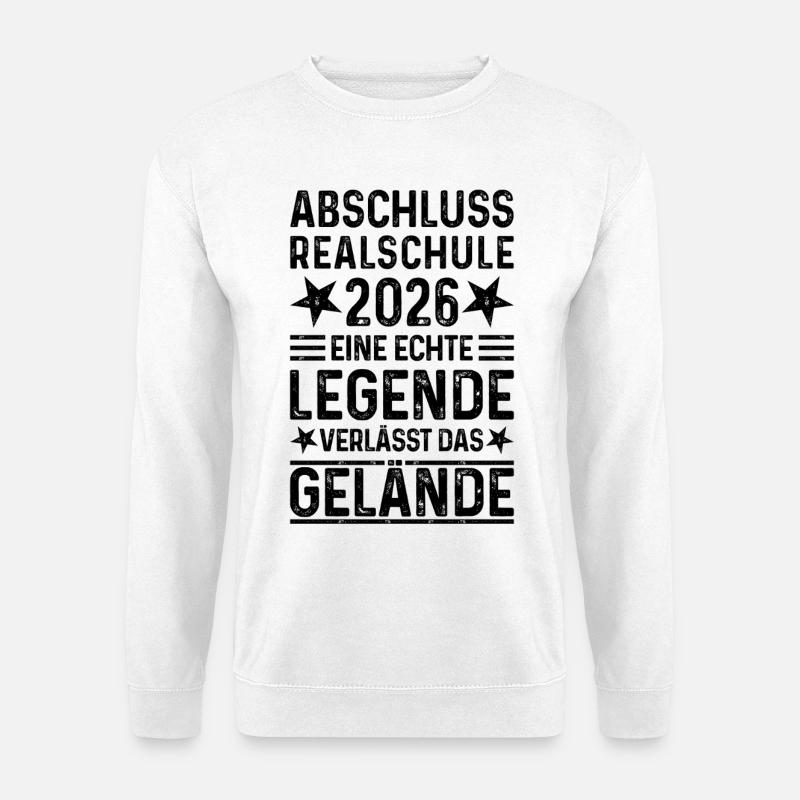 Realschule Abschluss 2026 - Unisex Pullover - Weiß
