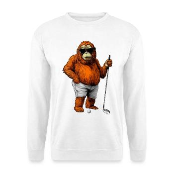Golf Orang Utan - Unisex Pullover - Weiß - Vorne