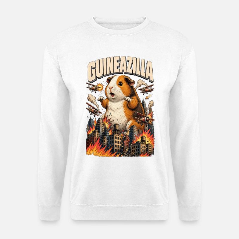 GUINEAZILLA - Unisex Pullover - Weiß