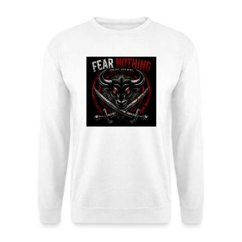 Stierkopf mit gekreuzten Schwertern - Unisex Pullover - Weiß - Vorne