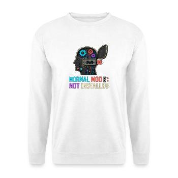 Mode normal non installé – Geek Robot IT - Sweat-shirt Unisexe - blanc - Devant