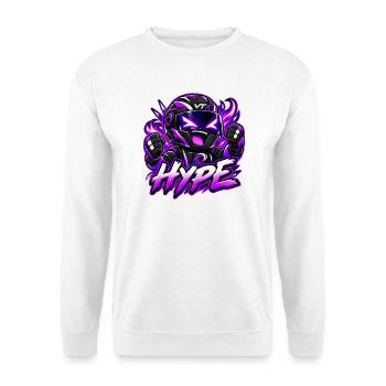 VTX-Hiepe - Unisex Pullover - Weiß - Vorne - Alina (178cm) & Michal (187cm)
