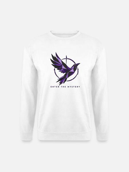 Geometric Mystery Purple (Frontformat) - Unisex Pullover - Weiß