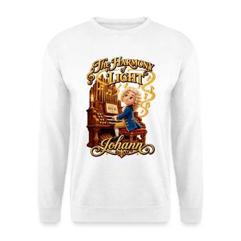 Bach – Die Harmonie des Lichts - Unisex Pullover - Weiß - Vorne - Alina (178cm) & Michal (187cm)
