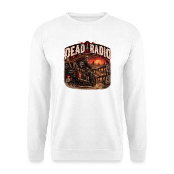 TOTES RADIO | Fahrt auf die letzte Frequenz - Unisex Pullover - Weiß - Vorne - Alina (178cm) & Michal (187cm)