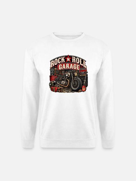 ROCK'N'ROLL-GARAGE | Custom Ride - Unisex Pullover - Weiß