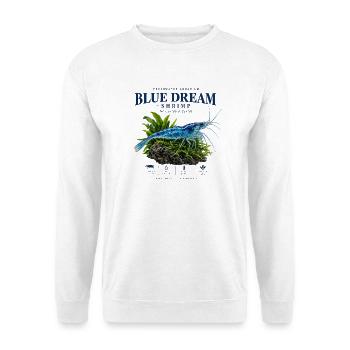 Blue Dream Shrimp - Unisex Pullover - Weiß - Vorne - Alina (178cm) & Michal (187cm)