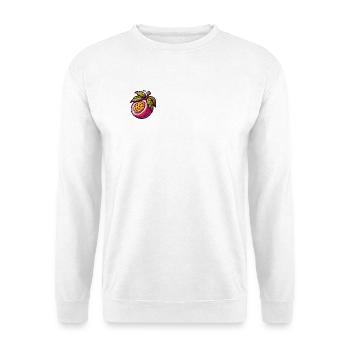 Lebendige Passionsblumenfrucht-Illustration - Unisex Pullover - Weiß - Vorne - Alina (178cm) & Michal (187cm)