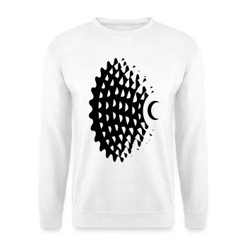 Cassette de changement de vitesse pour vélo de montagne - Sweat-shirt Unisexe - blanc - Devant