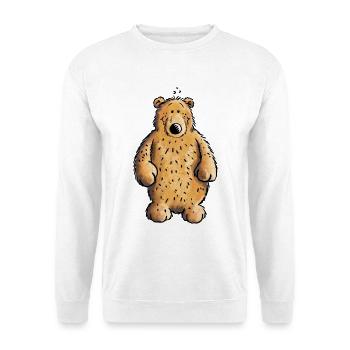 Grizzly drôle - mignon - cadeau - Sweat-shirt Unisexe - blanc - Devant