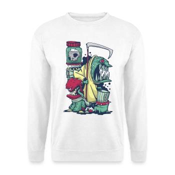 Monstres - Sweat-shirt Unisexe - blanc - Devant