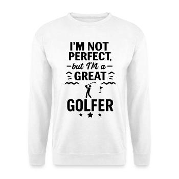 Super golfeur Sport Drôle de Golf - Sweat-shirt Unisexe - blanc - Devant