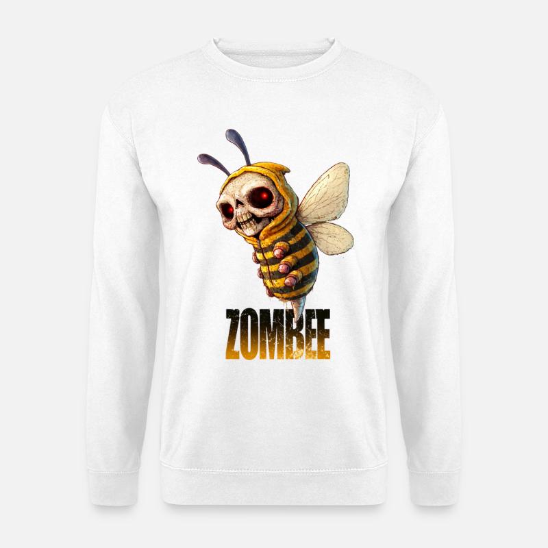 ZOMBEE – Untote Killerbiene im Hoodie - Unisex Pullover - Weiß