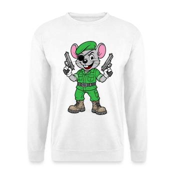 Armed Mouse Ranger - Unisex Sweatshirt - white - Front
