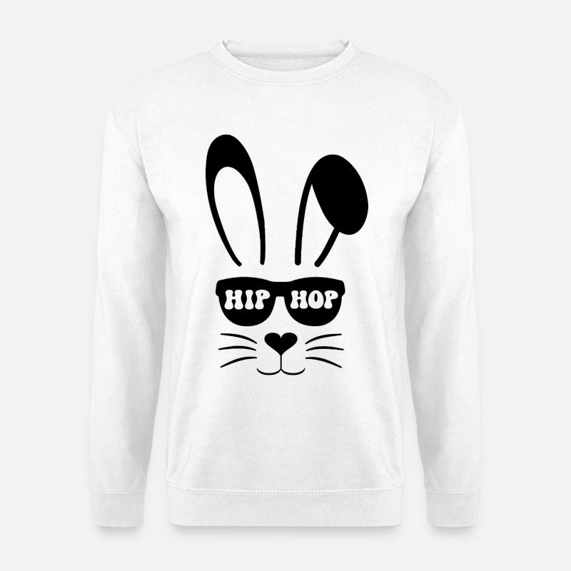 Hip Hop Hase - Unisex Pullover - Weiß