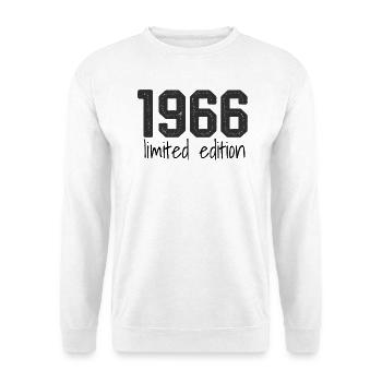 1966 Limited Edition Retro Geburtstag Jahrgang Des - Unisex Pullover - Weiß - Vorne